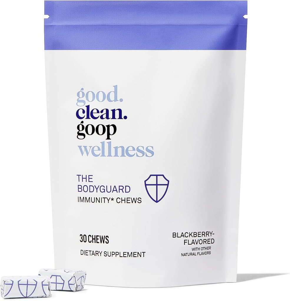 Good.clean.goop ウェルネス ボディガード 免疫 咀嚼 | 免疫サポートのサプリメント | エルダーベリー エキス ビタミンD | ベリー風味 | 免疫システム ブースター | 30 咀嚼のパック | GMO ノン