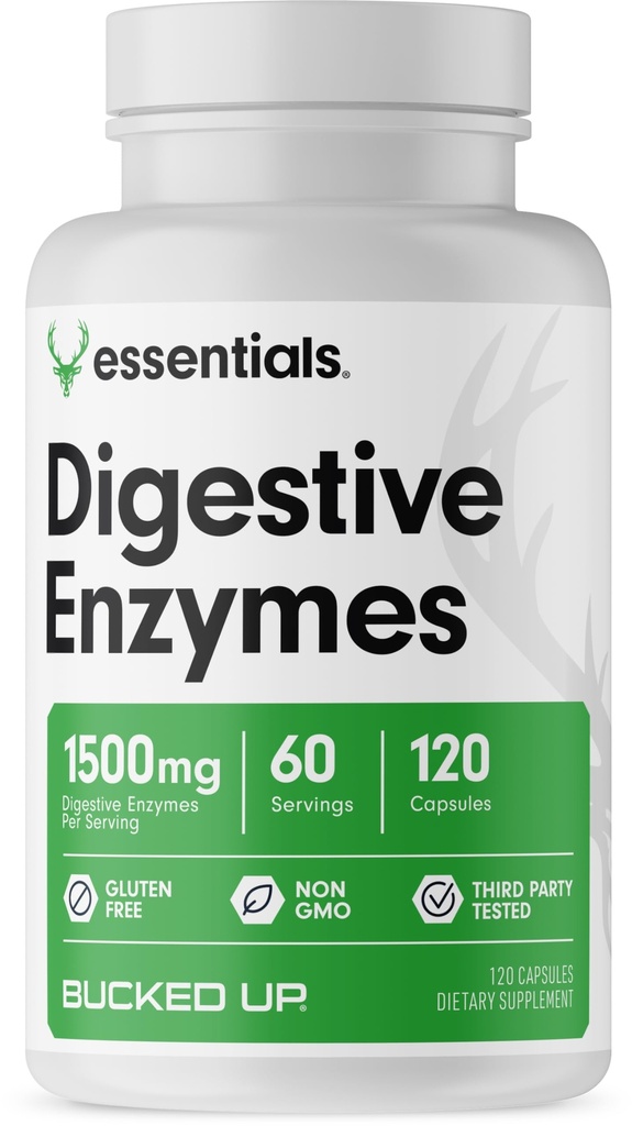 吸血性酵素(1500mg)、エッセンシャル(60サービング、120カプセル)