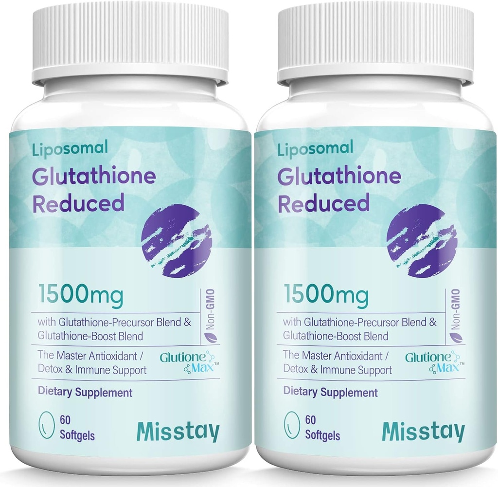 Misstay 2400のMGの複雑なLiposomalのグルタチオンのSoftgels 1500のMG、最も高い吸収、活動的な形態はGlutathioneの補足、免疫のためのL-グルタチオン(GSH)の補足、120のSoftgelsを減らしました
