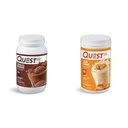 Quest Nutrition Chocolate Milkshake Protein Powder, 22g Protein, 1g Sugar, Low Carb, Gluten Free, 3 Pound, 43 サービング&塩漬けキャラメルプロテインパウダー; 26g Protein; 1g Sugar; Low Carb; Gluten Free