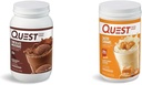 Quest Nutrition Chocolate Milkshake Protein Powder, 22g Protein, 1g Sugar, Low Carb, Gluten Free, 3 Pound, 43 サービング&塩漬けキャラメルプロテインパウダー; 26g Protein; 1g Sugar; Low Carb; Gluten Free
