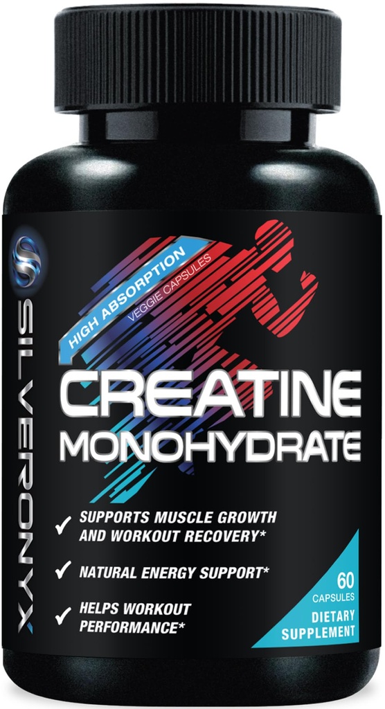クレアチンの Monohydrate カプセル 3000mg - Micronized のクレアチンの栄養物の補足- Lean 筋肉成長、ワークアウトの性能、エネルギー及び耐久性サポート-高い吸収のカプセルごとの 750mg - 60 の計算