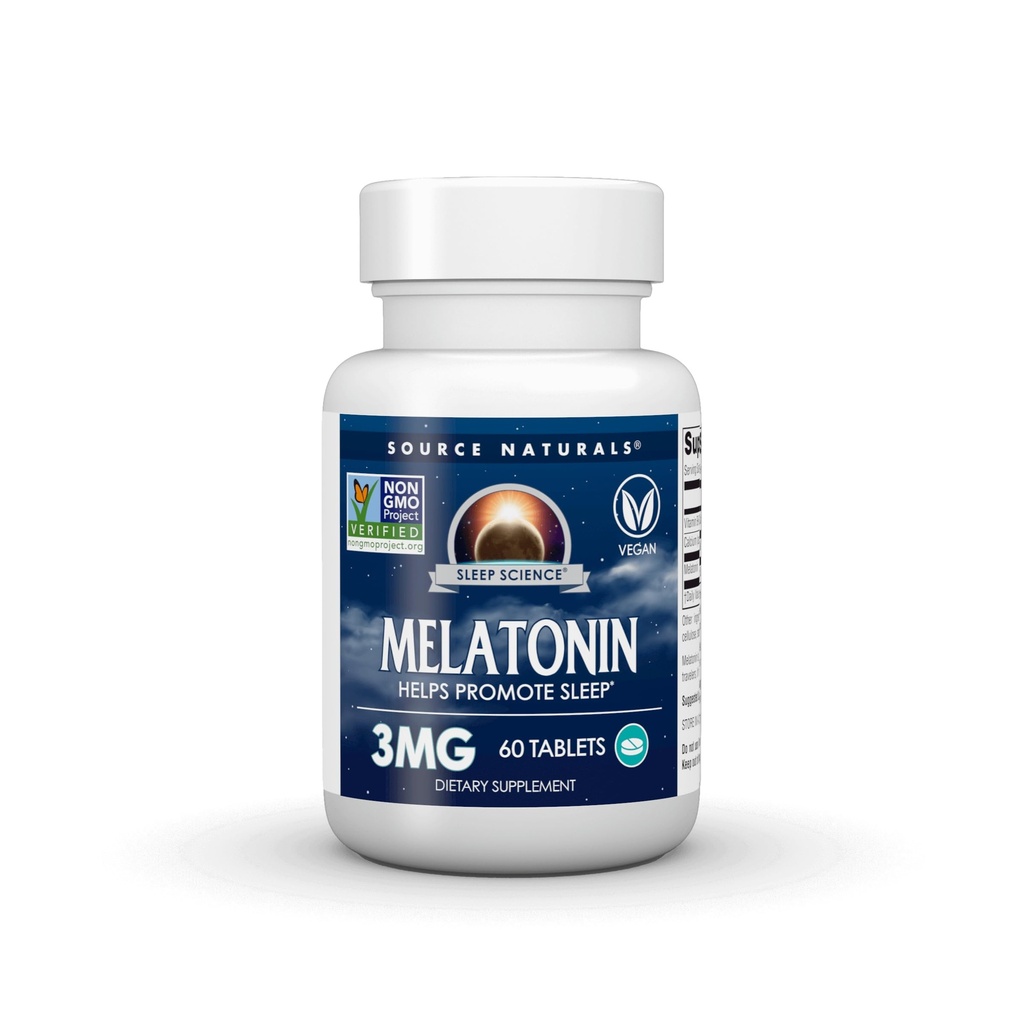 源のNaturalsの睡眠の科学Melatonin* 3のmg - 60のタブレット