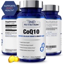 1MD栄養CoQ10 - 心の健康と細胞エネルギーの生産 - 男性と女性のための健康サプリメント - Coenzyme Q10 Softgel - 60日間