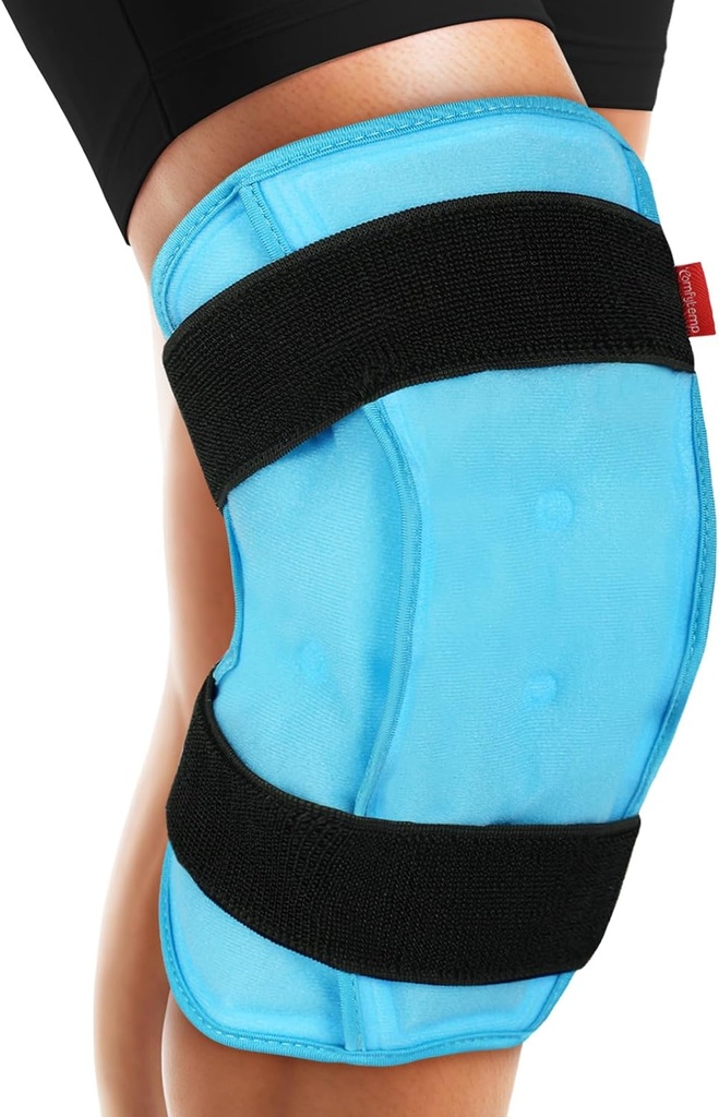傷害の再使用可能なゲルのためのComfytemp 3Dの膝のアイス パックの覆い、FSAの適性、Kneeの風邪のパックの支柱の精神の涙、足の痛み、取り替え、関節炎、筋肉回復、外科は健康なギフトを得ます