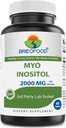 Brieofood Myo Inositol 2000 mg per Serving - 60 Tablets - 3rd Party Lab Tested