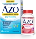 AZO 女性のための完全なフェミニン・バランスの毎日のプロバイオティクス(60の計算)+尿路の健康のためのクランベリーのSoftgels (100の計算)
