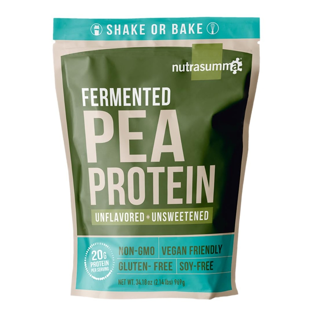 Nutrasumma のエンドウ豆の蛋白質の粉、Unflavored およびUnsweetened 砂糖の自由なビーガン、100% の植物は、非 GMO のグルテンフリー及び大豆放します、 2.14 LB