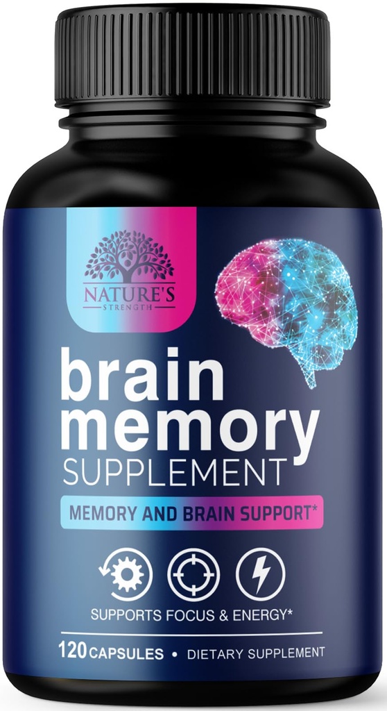 脳の記憶補足の丸薬-集中のための3X強さのnootropics、明快さ及び焦点サポート-Bacopa、Phosphatidylserine及びDMAEの脳の健康の認知ビタミン、頭脳のブースター- 120のカプセル