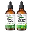 ワイルド&オーガニックGotu Kola Tincture 4 fl oz&Ginkgo Biloba Tincture 4 fl oz