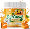 女性及び人および子供のためのChewable鉄の補足 - オレンジ味、最高の吸収のための鉄のビタミンCの柔らかい咀嚼、鉄の不足のための理想、供給2か月の供給