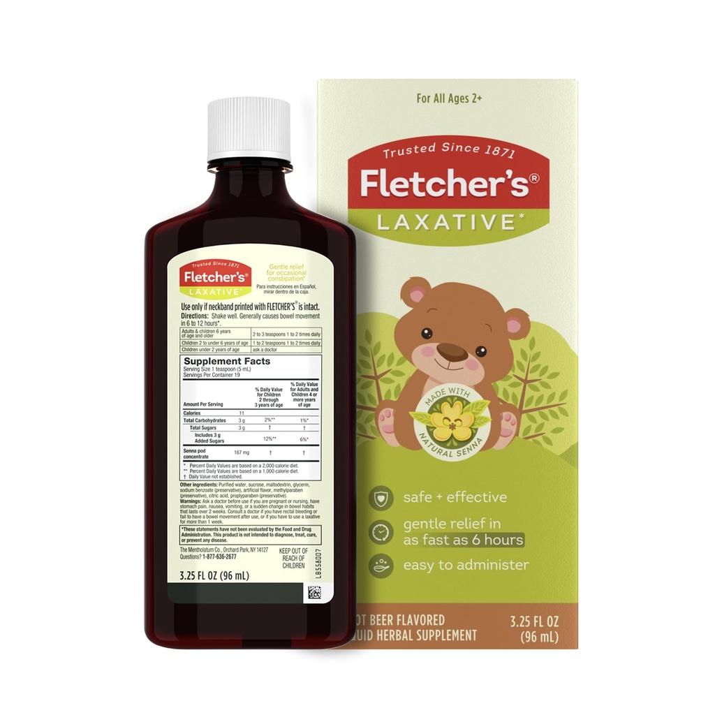 Fletcher's Laxative, Root Beer, 3.25 オーアンス