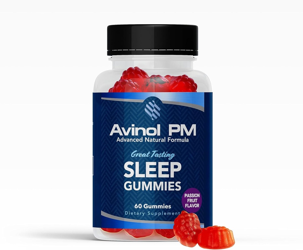 Sleep Gummies - Lテアニン、パッションフラワー、カモミール、レモンバームを備えた高度なナチュラルフォーミュラ - アメリカ製、パッションフルーツフレーバー、60ct