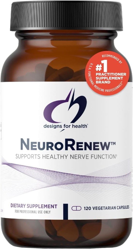 健康のための設計 NeuroRenew - ビタミンB6 (p-5p)、メチルB12、アセチルL-カルニチン、B1 (Benfotiamine) +の5-MTHF +多く-サポート健康なNerve機能-非GMOの補足(120のカプセル)