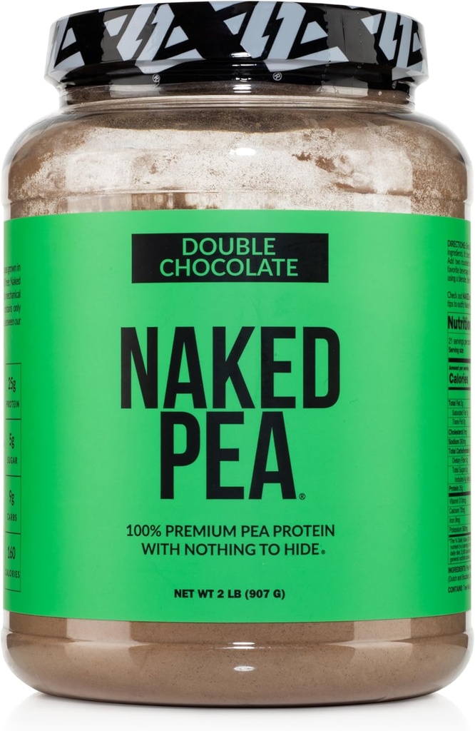 NAKED Pea - 米国とカナダの農場、有機ココア、有機ココナッツシュガー - GMOなし、大豆、グルテンフリー、エイドの成長と回復 - 21サービング