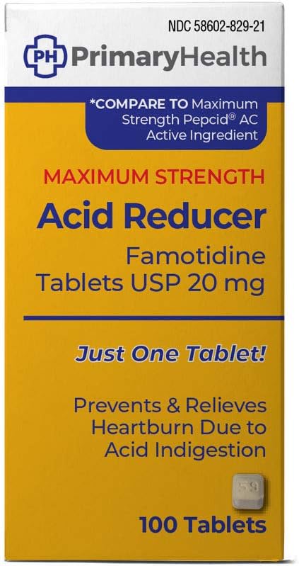 最高の強さの酸の減力剤のFamotidine 20mgのタブレット、100Count
