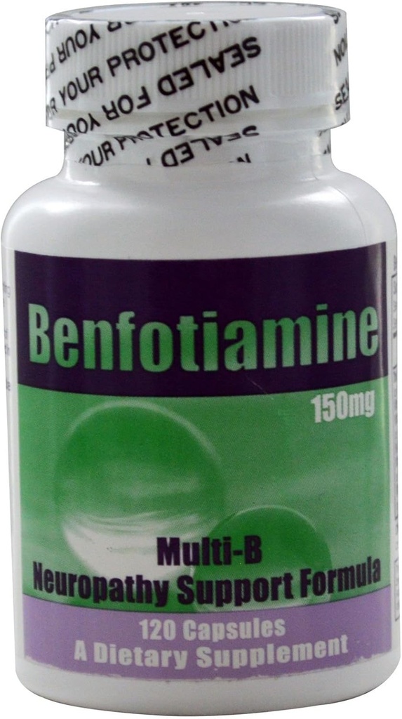 メーカーから新鮮な! Benfotiamineの多B Neuropathyサポート方式150のmgの120の帽子- 3のパック