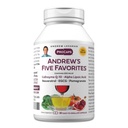ANDREW LESSMANアンドリューの5つのお気に入り30カプセル - Coenzyme Q-10、Resveratrol、EGCG、PomegranateおよびAlpha Lipoicの酸、強力な酸化防止サポート、添加物無しの各200mgを提供して下さい