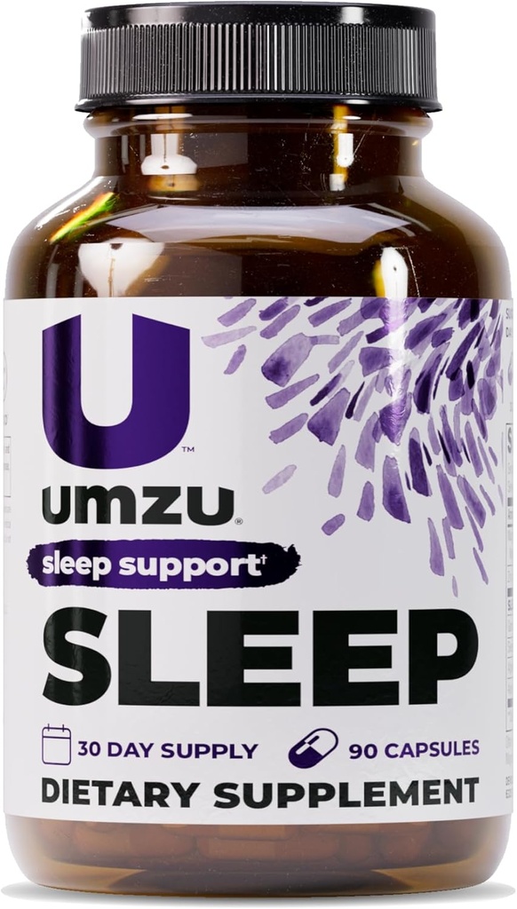 UMZUのマグネシウムの睡眠サポートはGABAおよびL-Theanine、完全なボディ弛緩および気分サポート、非メラトニンの方式- 180のカプセルと補います