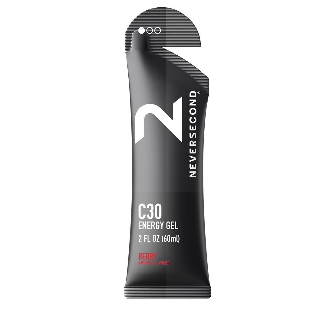 Neversecond C30 エネルギー ゲル、性能の栄養及び水和、超トライアスロン、循環及びマラソン(ベリー味、12カウント パック)のためのNever2エネルギー ゲル