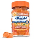 Zicamの風邪-治療された亜鉛はフルーツの低下、最終的なオレンジ、25の計算(1のパック)を--------------------------------------------------------------------------------------------------------------------------------------------------------------------------------------------------------------------------------------