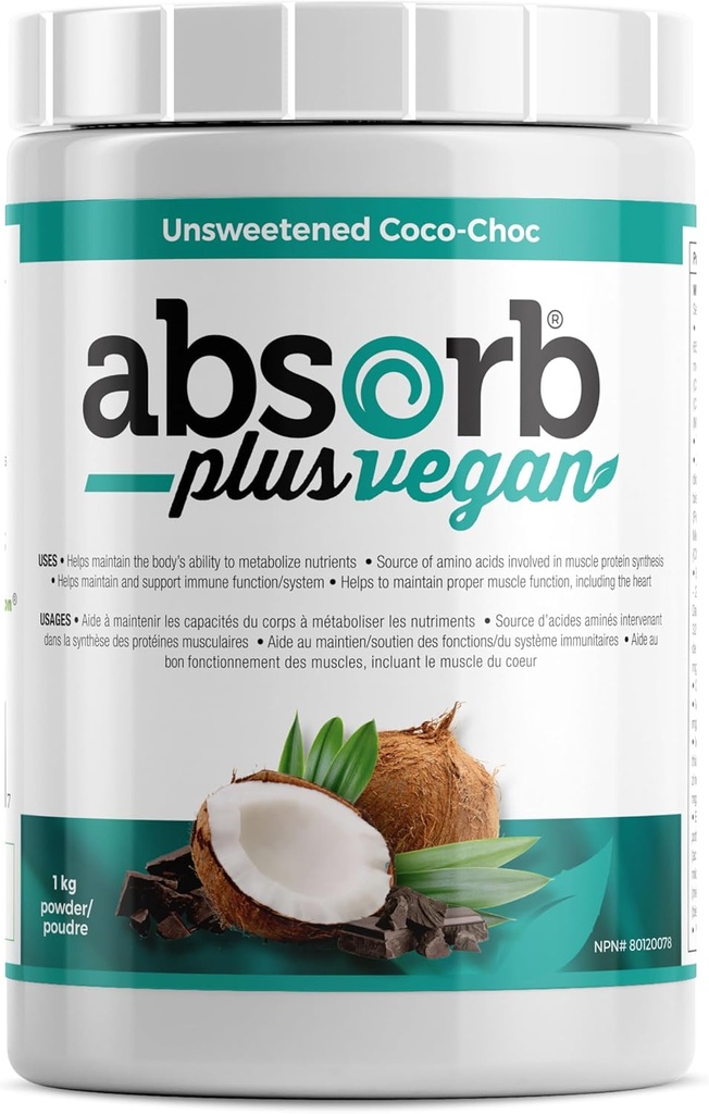 ビーガンイソレートプロテイン - 腸の健康、栄養サポート、天然成分、非GMO、グルテンフリー、有機スプルートライスプロテイン(2.2ポンド、無糖ココチョック)