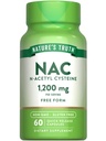 自然の真理 NAC サプリメント | N アセチル Cysteine | 無料のフォームアミノ酸 | 1200 mg | 60 カプセル | 非GMO・グルテンフリーサプリメント
