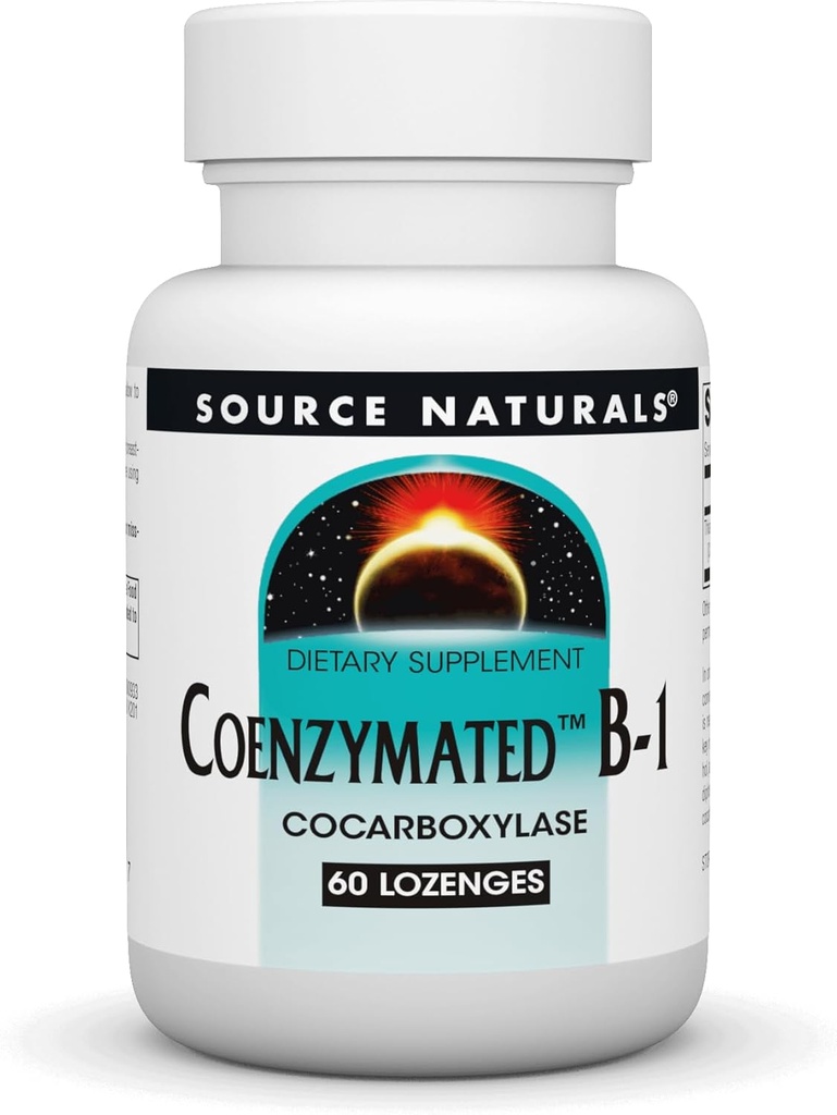 源の自然な Coenzymated B-1 25mg の速い代理の Thiamin Cocarboxylase の速い分解 - 60 の Lozenges