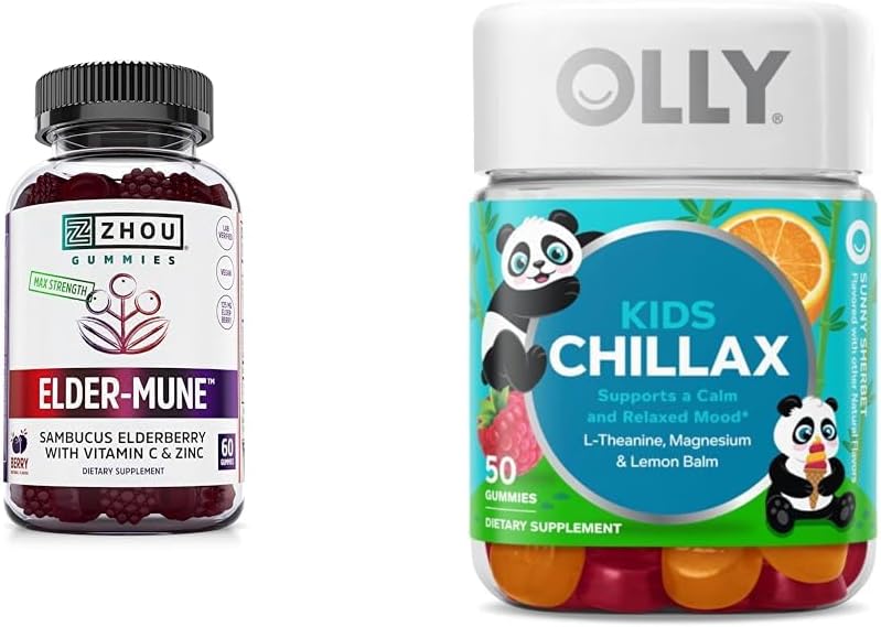Zhouの栄養のElderberryのグミー60の計算及びOLLYの子供のマグネシウムのグミー50の計算の免除及びカルム サポート