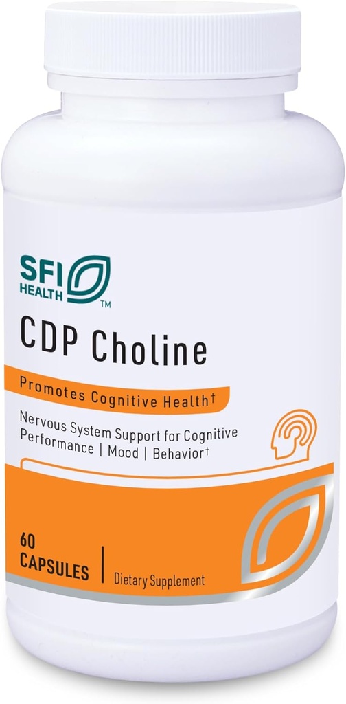 Klaire ラボ SFI 健康 CDP コリン 250 mg - 大豆フリー コリン サプリメント - Cognizin シチコリンをサポート メモリ, フォーカス & 注意 - 生体利用可能なアクティブ フォーム, 催眠 (60 カプセル)