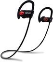 Senso Bluetoothヘッドフォン、最高のワイヤレススポーツイヤフォンw / Mic IPX7防水HDステレオスウェットイヤホンジムランニングワークアウトノイズキャンピングイヤフォンイヤホンノイズキャンセリングヘッドセット