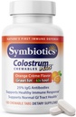 Symbiotics Colostrum 120ct Chewables Plus - 大人と子供のための免疫サポート - Lactoferrinサプリメント&Colostrumプロテイン - ダイジェクションとガットをサポート - 25% lgG抗体、グルテンフリー - オレンジクリーム