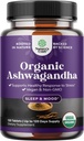 高力有機性Ashwagandhaの補足-女性及び人の気分サポート及びホルモンのバランスのためのAshwagandhaの有機性タブレット-よりよい吸収のための黒いコショウの粉- 120 Ct