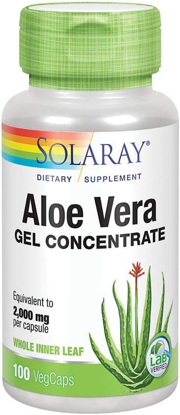 Aloe Veraのゲル2000mg Solaray 100 VCaps