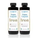 SunActiveとLIQUIDHEALTHビーガン液体鉄サプリメント & フェロッシェルフェ - 自然エネルギー, 免疫システム & メタボリックサポート, メンタルクラリティを高める, プレナタル/ポストナタル - アメリカメイド, 非GMO (2パック)
