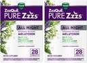 ZzzQuil PURE Zzzsオールナイトエクステンションリリース、Melatoninスリープエイドタブレット、あなたが眠る長持ち、大人のための睡眠援助、タブレットあたり2mg、56 Totalタブレット(2パック28)