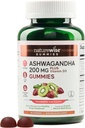NatureWise Ashwagandha Gummies - ストロベリーキウイ - KSM-66 ビタミンD3 - ムードサポートを Calming - ベジタリアン - 非GMO、ゼラチン、グルテンフリー - 60カウント[1ヶ月の供給]