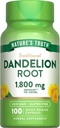 Nature's Truth Dandelion Rootカプセル | 1800mg | 100カウント | 非GMO&グルテンフリーサプリメント