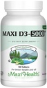 Maxiの健康のビタミンD3 5000 IU (125のmcg) -高い線量のビタミンD 5000 IU -健康な骨、歯、免疫サポート - Kosherの純粋な高い効力Vit D3 (90のタブレット)
