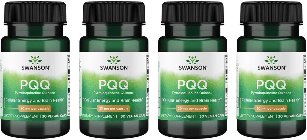 Swanson Pqq Pyrroloquinoline Quinone 20 mg 30 Veg Caps (4 Pack)