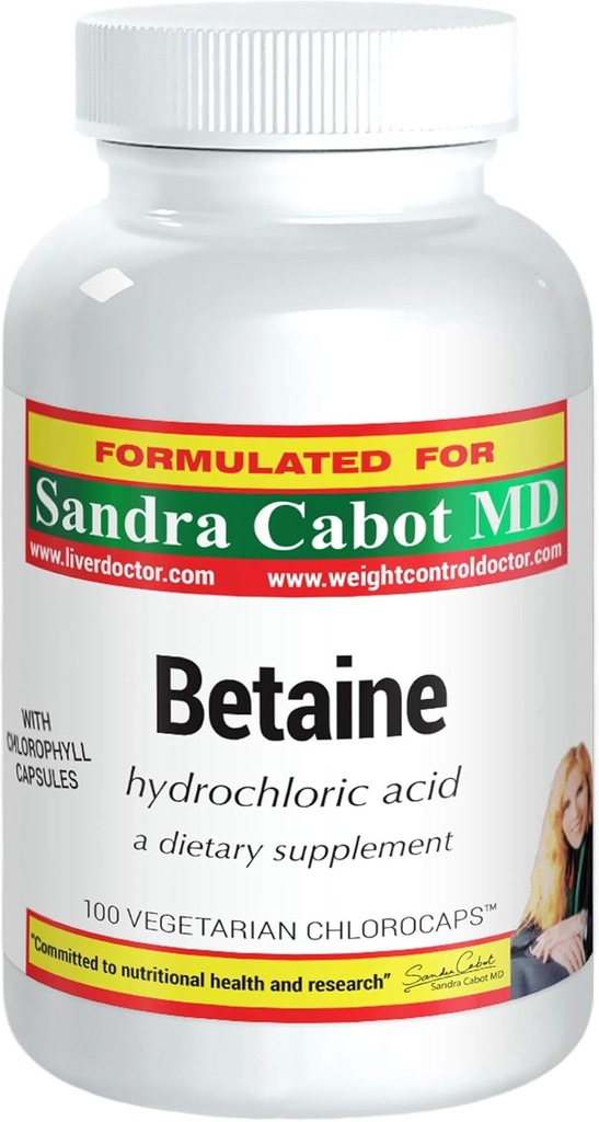 純粋なベタインHCLの補足のカプセル-Btaine HCL 100のChlorocaps