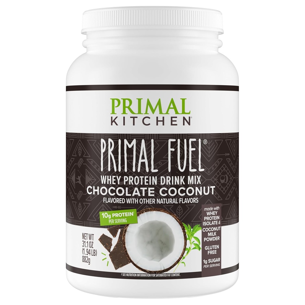 Primal の台所 Primal の燃料チョコレートココナッツ ウィー蛋白質の粉、グルテンおよび大豆は、1.49 ポンド放します