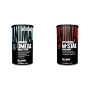 動物のオメガオメガオメガ3&6サプリメント30日パックM-Stak非ホルモンハードゲインダー筋肉建物スタック21カウント