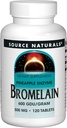 源の自然なBromelain 500mg Proteolytic酵素の補足- 120のタブレット(2のパック)