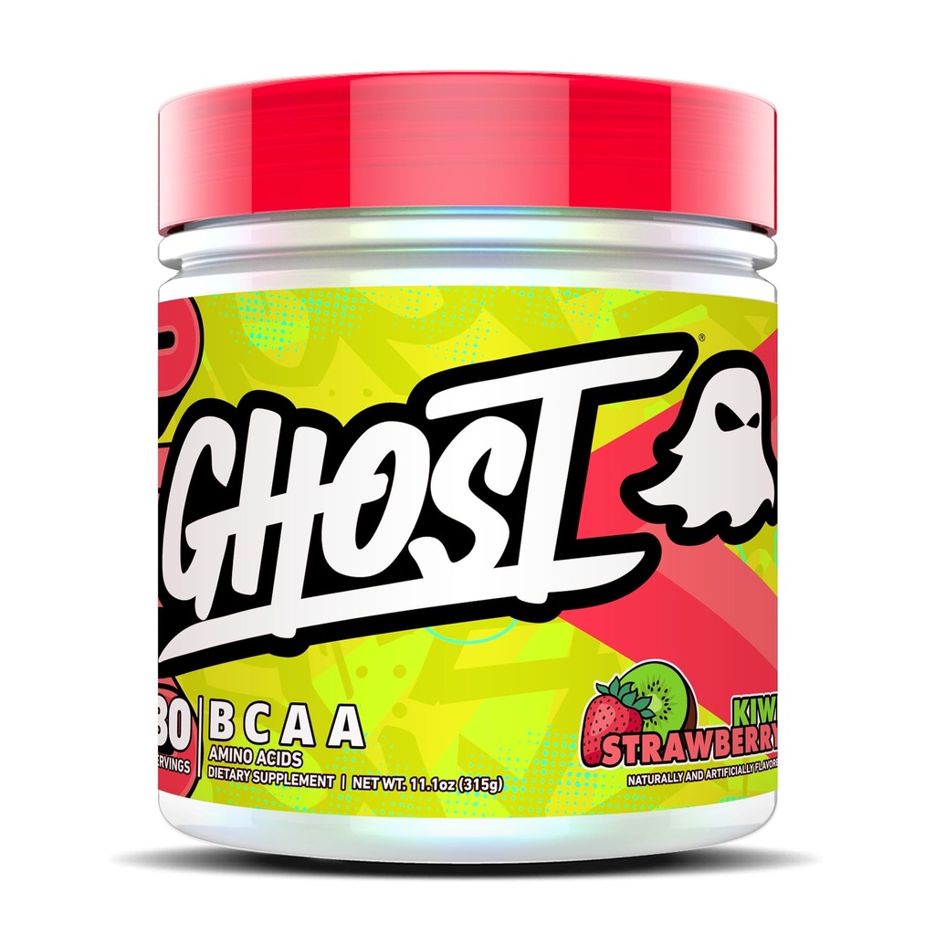 GHOST BCAAの粉のアミノ酸の補足、キウイのいちご- 30のサービング-砂糖なしのイントラ、ポスト及び前ワークアウトのアミノ酸の粉及び回復飲み物、7G BCAA