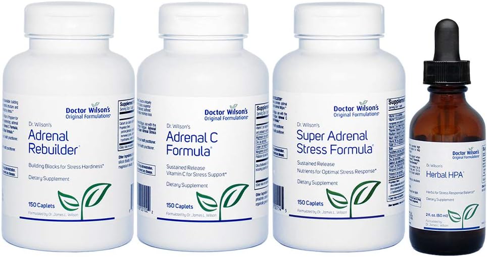 Dr. WilsonのAdrenalサポートHPAの大きいのための副腎の疲労の議定書のキット