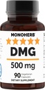 MONOHERB N-ジメチルグリシン500mg - DMGサプリメント - 90ベジーカプセル - 90サービング