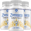 Zeneara の健康な耳サポート補足、Zeneara の耳のリング救助、Zeneara の耳鼻咽喉科の処置、最高の強さの Zeneara のカプセル、補聴器サポートのための Zeneara の検討 (3 パック - 180 カプセル)