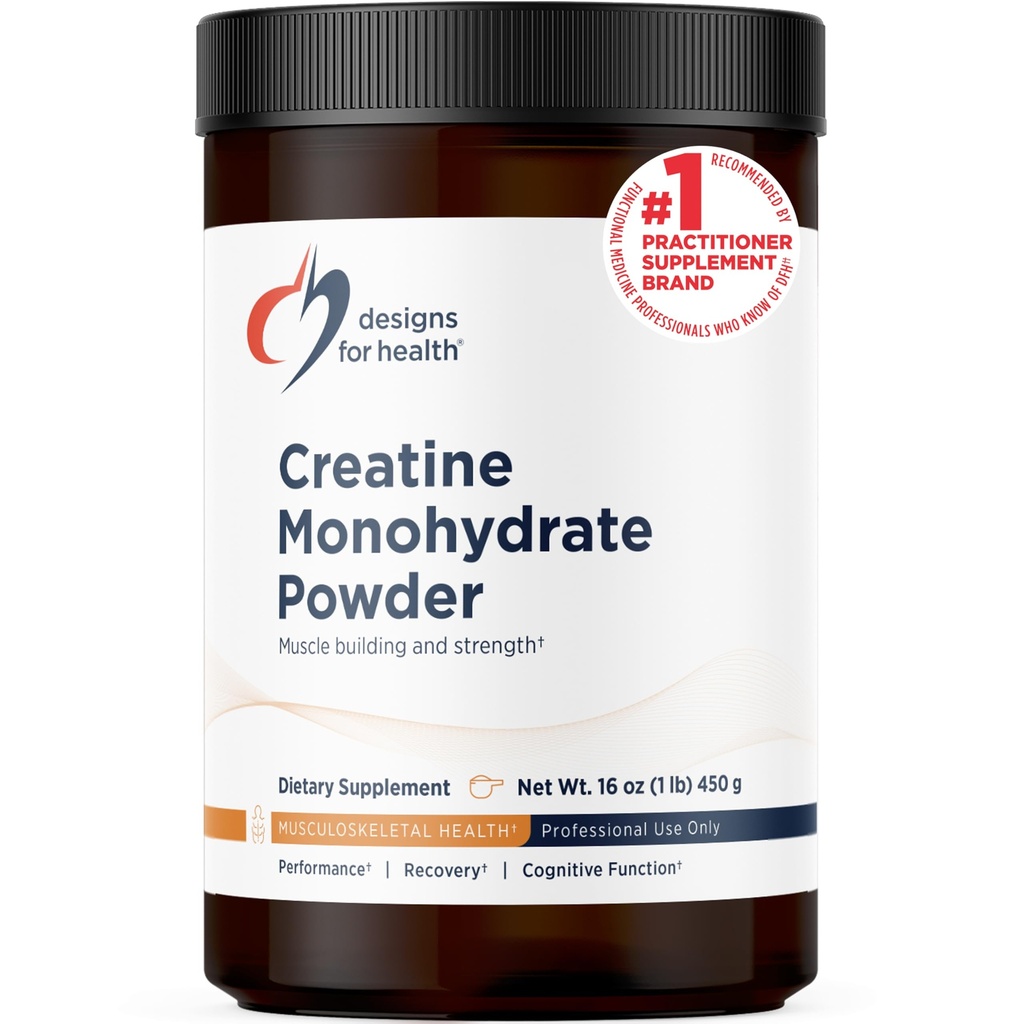健康のクレアチンの Monohydrate の粉のための設計 - 筋肉強さ、練習 + 頭脳の健康、純粋なクレアチンの Monohydrate 5g (90 のサービング)を支えるために女性及び人のための非風味の Micronized のクレアチンの粉