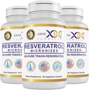 Genexの方式 98%の吸収のためのBioPerine®との純粋なトランスResveratrol (3のパック) Micronized、実験室テストされる、十分に安定させたResveratrol 600mg -健康な老化のための180XトランスResveratrolのカプセル